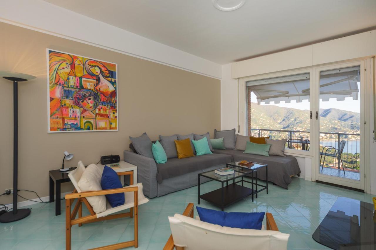 Casa Linda Vista Da Sogno, Piscina E Tennis Rapallo Bagian luar foto